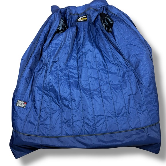 VTG 70s London fog By Wamsutta Blue Trench Coat Size 12 Retro Winter Preppy - Picture 6 of 13